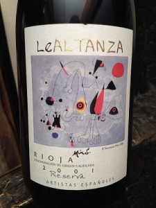 Rioja 2001 Artistas Espanoles - LeAltanza