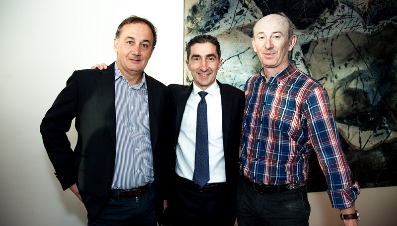 Sébastien Visentin en compagnie de Francis Egly & Bertrand Gautherot