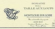 Montlouis-sur-Loire Cuvée Romulus 2003, Montlouis-sur-Loire Romulus, Domaine de la Taille aux Loups, Jacky Blot, Montlouis sur Loire, Vouvray, vin de Loire