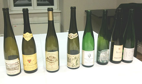 Dégustation de vins d'Alsace